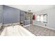 Bathroom with soaking tub, walk-in shower, and tiled floors at 6348 Kingsley Dr, Indianapolis, IN 46220