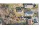 Aerial view showing house, detached garage, and yard at 854 Denison St, Indianapolis, IN 46241