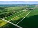 Large land area with fields and a property outlined at 4832 E 200 N, Anderson, IN 46012
