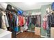 Organized walk-in closet with plenty of storage space for clothes and accessories at 600 Brookline Dr, Danville, IN 46122