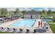 Residents enjoying the community pool at Hampton Walk at 7348 W County Road 600 Rd # 12-604, McCordsville, IN 46055
