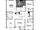 Second-floor layout depicting bedrooms, bathrooms, laundry, and loft area at 67 Sterling Pl, New Whiteland, IN 46184