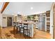 Finished basement with bar, wood plank walls, and stainless steel appliances at 7701 Center Lake Rd, Nineveh, IN 46164