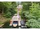 Private dock with boat lift and slips, perfect for water activities at 7701 Center Lake Rd, Nineveh, IN 46164