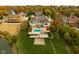 Luxury home with pool and lakefront location in fall at 8804 Waterside Dr, Indianapolis, IN 46278