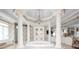 Luxurious bathroom with a large soaking tub and columns at 8804 Waterside Dr, Indianapolis, IN 46278