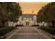 Elegant home exterior with a grand entrance and manicured landscaping at 8804 Waterside Dr, Indianapolis, IN 46278