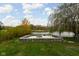 Relaxing fire pit area on the property near a tranquil lake at 8804 Waterside Dr, Indianapolis, IN 46278