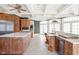 Spacious kitchen with island, custom cabinetry, and stainless steel appliances at 8804 Waterside Dr, Indianapolis, IN 46278