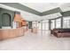 Open concept kitchen with island and access to the living and dining areas at 8804 Waterside Dr, Indianapolis, IN 46278