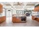 Large kitchen with an island, custom cabinetry, and high-end appliances at 8804 Waterside Dr, Indianapolis, IN 46278