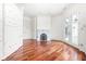 Bright sitting room with hardwood floors and fireplace at 8804 Waterside Dr, Indianapolis, IN 46278