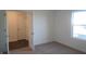 Empty bedroom with neutral carpet and walls, ready for personalization at 10925 Windy Lakes Way, Indianapolis, IN 46239