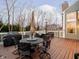 Spacious back deck with dining area, grill, and gazebo at 12004 Tavernier Dr, Fishers, IN 46037