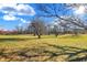 Scenic backyard with grassy area and trees, showcasing the natural beauty of the property at 5621 Sugar Hills Dr, Greenfield, IN 46140