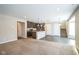 Open concept kitchen, island, and breakfast bar at 610 Atlas Dr, Lebanon, IN 46052