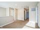 Upper hallway with carpet flooring and doors to bedrooms and bath at 610 Atlas Dr, Lebanon, IN 46052