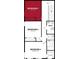 Second-floor plan displaying bedrooms, bathroom, and mechanical areas at 68 Sterling Pl, New Whiteland, IN 46184