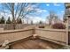 Small fenced patio area with a stone garden feature at 1036 Laurelwood Ln, Greenwood, IN 46142