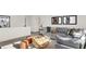 Bright living room features a sectional sofa and unique coffee table at 1867 Vista Ridge Dr, Greenwood, IN 46143
