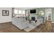 Spacious living room featuring a fireplace and ample natural light at 1867 Vista Ridge Dr, Greenwood, IN 46143
