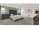 Luxurious main bedroom with king bed and elegant decor at 1867 Vista Ridge Dr, Greenwood, IN 46143