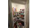 Well-stocked pantry with ample shelving for storage at 4411 Ringstead Way, Indianapolis, IN 46235