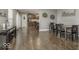 Dining area with a wooden table and chairs and an open view to the kitchen at 2386 Blackberry Ct, Greenwood, IN 46143