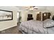 Main bedroom with plush bedding and walk-in closet at 11197 N Gasburg Rd, Mooresville, IN 46158