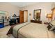 Well-lit bedroom with built-in desk and double closets at 116 Augusta Dr, Brownsburg, IN 46112