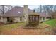 House backyard with gazebo and wood deck at 1865 Inisheer Ct, Indianapolis, IN 46217