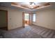 Spacious bedroom with ensuite bathroom access and ceiling fan at 1865 Inisheer Ct, Indianapolis, IN 46217