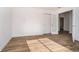 Bedroom with door to bathroom and walk-in closet at 202 Asbury Dr, Anderson, IN 46013