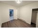 Simple bedroom with hardwood floors and closet at 2342 Hoyt Ave, Indianapolis, IN 46203