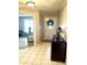 Bright entryway with tile flooring and view of bedroom at 316 Northpointe Ct, Danville, IN 46122