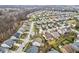 Aerial view showing home's location in a quiet neighborhood at 7648 Three Arch Overlook, Noblesville, IN 46062