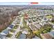 Aerial view of home near Morse Reservoir; quiet neighborhood at 7648 Three Arch Overlook, Noblesville, IN 46062