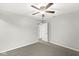 Spacious bedroom with ceiling fan and carpet at 7648 Three Arch Overlook, Noblesville, IN 46062