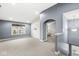 Large bonus room with vaulted ceiling and window at 7648 Three Arch Overlook, Noblesville, IN 46062