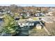 Aerial view showing house, backyard, and shed at 819 S Taft Ave, Indianapolis, IN 46241