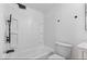 Clean basement bathroom, featuring a shower/tub combo at 950 W 33Rd St, Indianapolis, IN 46208