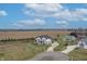 Aerial view of a two-story house, large lot, and surrounding area at 16222 Browning Ct, Fishers, IN 46037