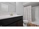 Basement bathroom with shower and vanity at 16222 Browning Ct, Fishers, IN 46037