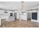 Modern kitchen with white cabinets and granite counters at 16222 Browning Ct, Fishers, IN 46037