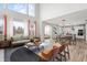 Open concept kitchen and living area with hardwood floors at 16222 Browning Ct, Fishers, IN 46037