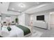 Main bedroom with plush carpet and ensuite bathroom at 16222 Browning Ct, Fishers, IN 46037