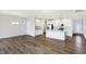 Modern kitchen featuring white cabinets and granite countertops at 19689 Highclere Ln, Westfield, IN 46069