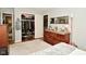 Spacious bedroom with walk-in closet and built-in shelving at 7920 Corey Ct, Indianapolis, IN 46227