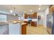 Eat-in kitchen with stainless steel appliances at 8623 Faulkner Dr, Indianapolis, IN 46239