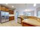 Modern kitchen with stainless steel appliances at 8623 Faulkner Dr, Indianapolis, IN 46239